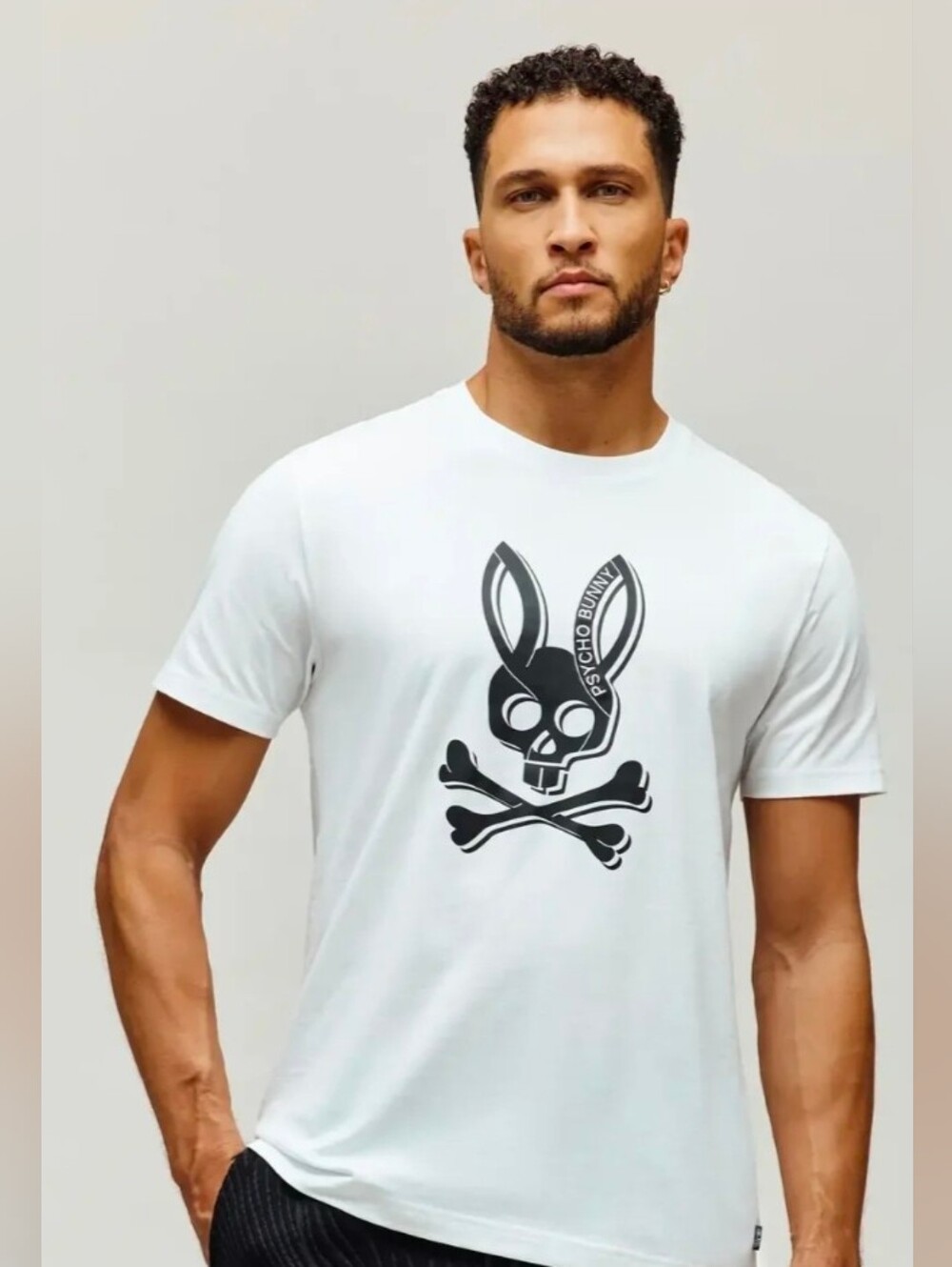 Mens Serge embroidered bunny graphic tee